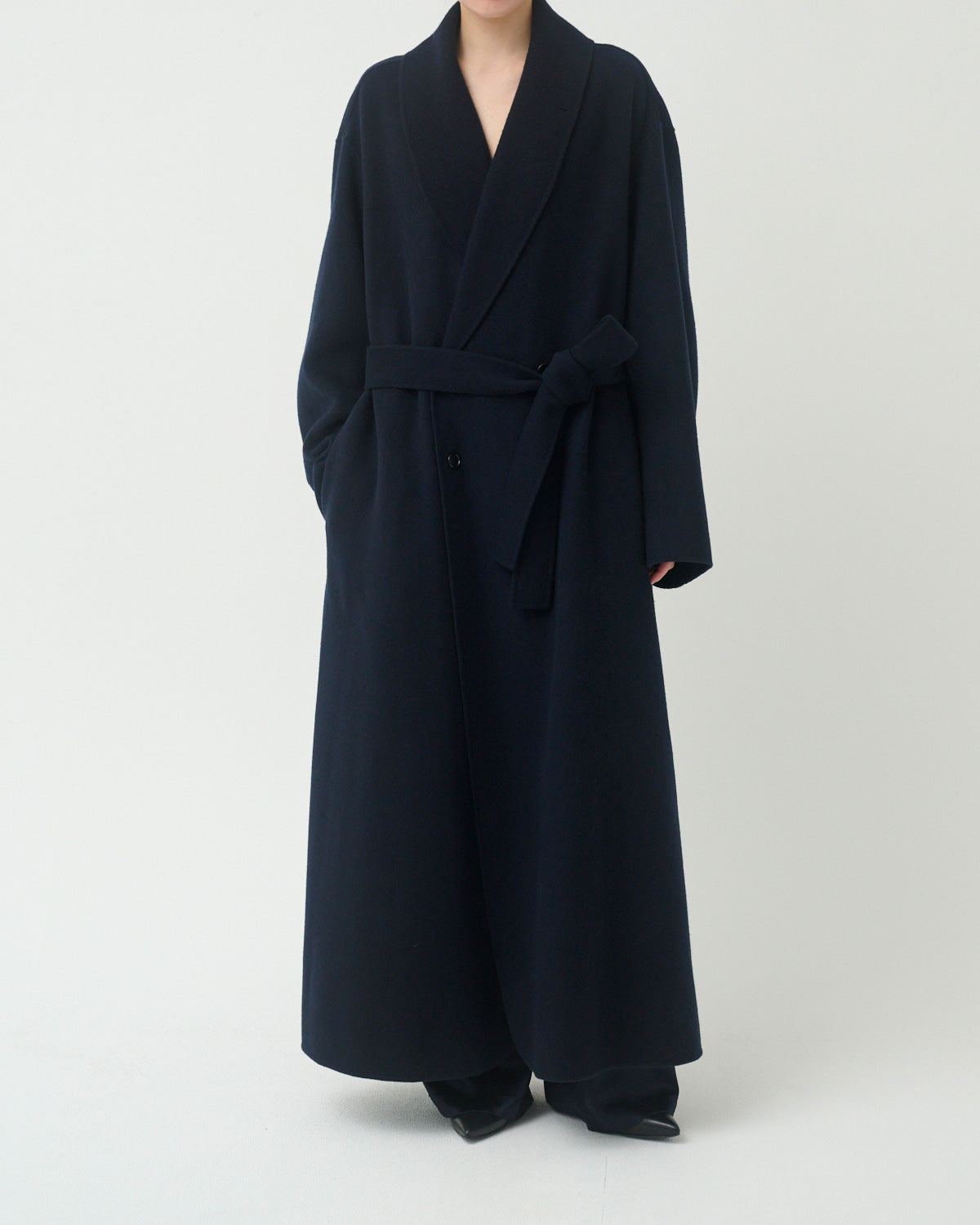 11/4 19:00-】wool rever gown coat – ENOF