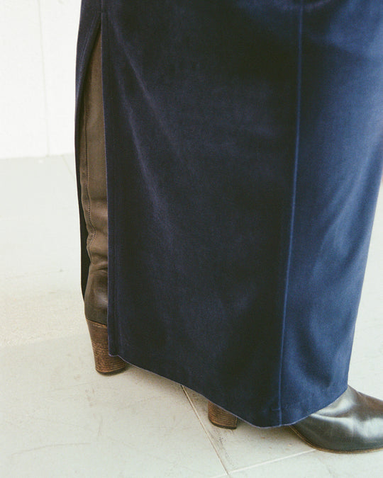 【9月30日 19:00-】velour long skirt