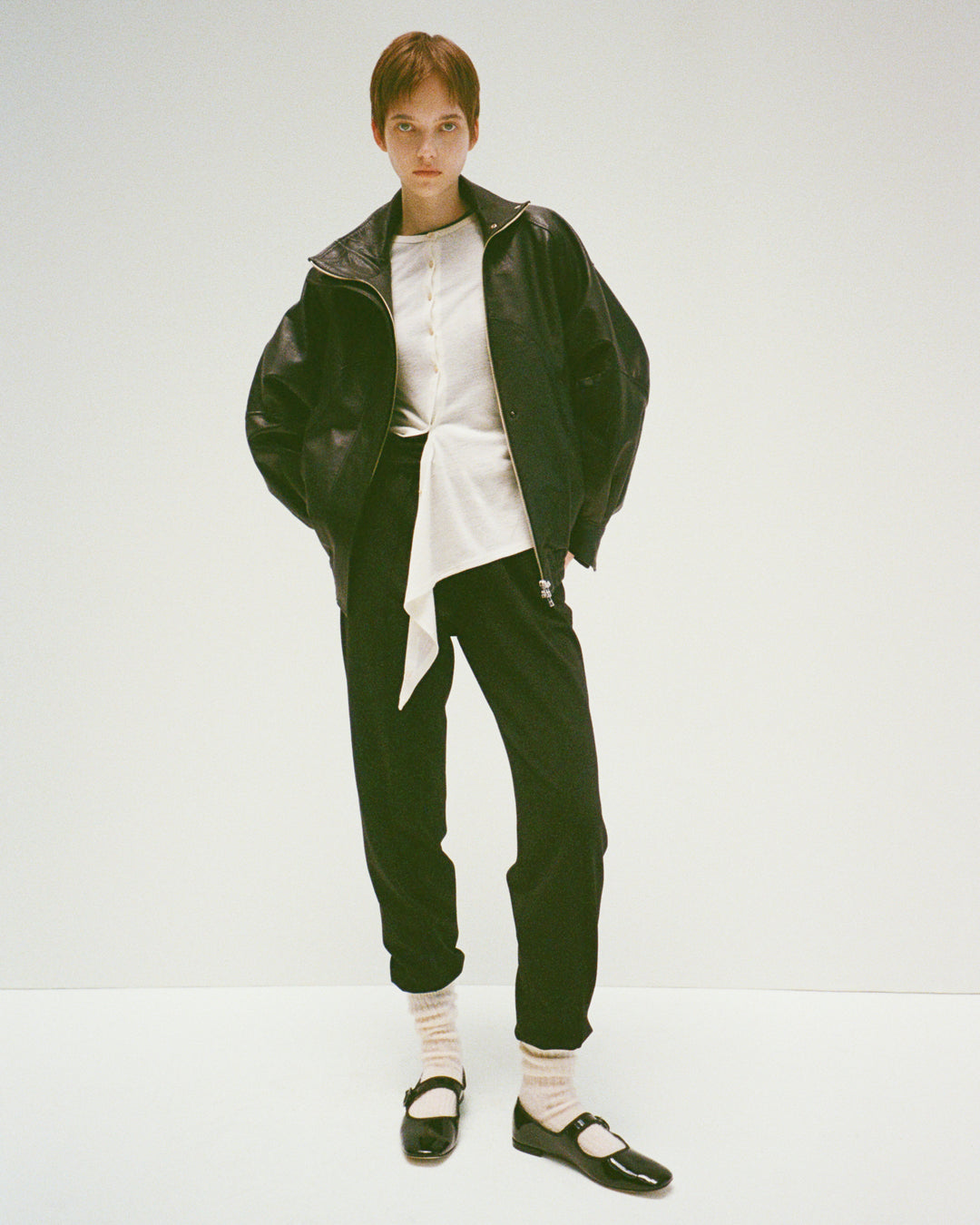 rib jersey pants