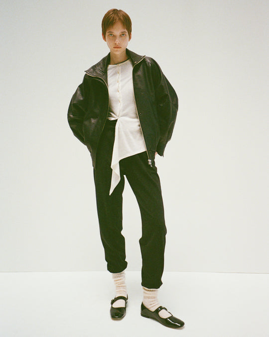 rib jersey pants