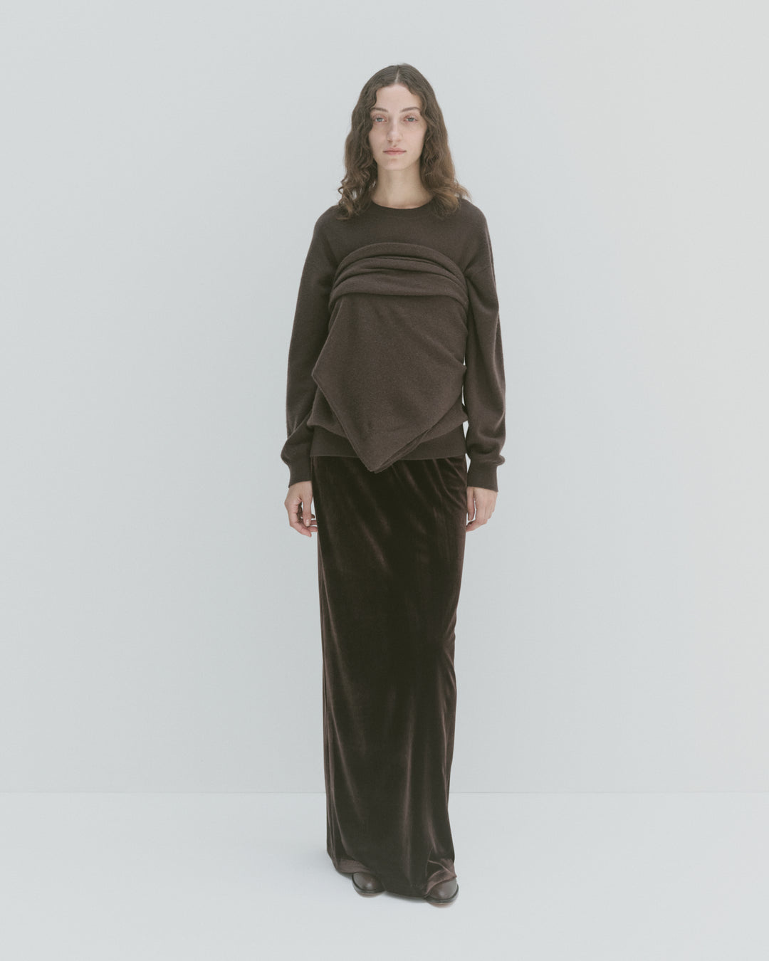 【2025FW preorder】velour long skirt