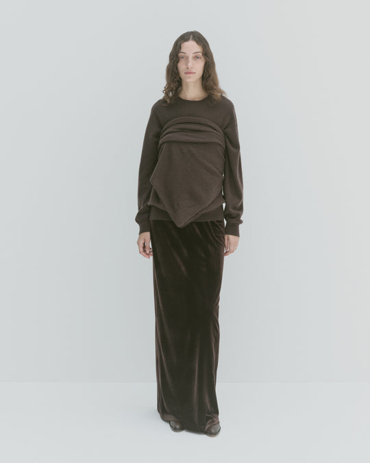【2025FW preorder】velour long skirt