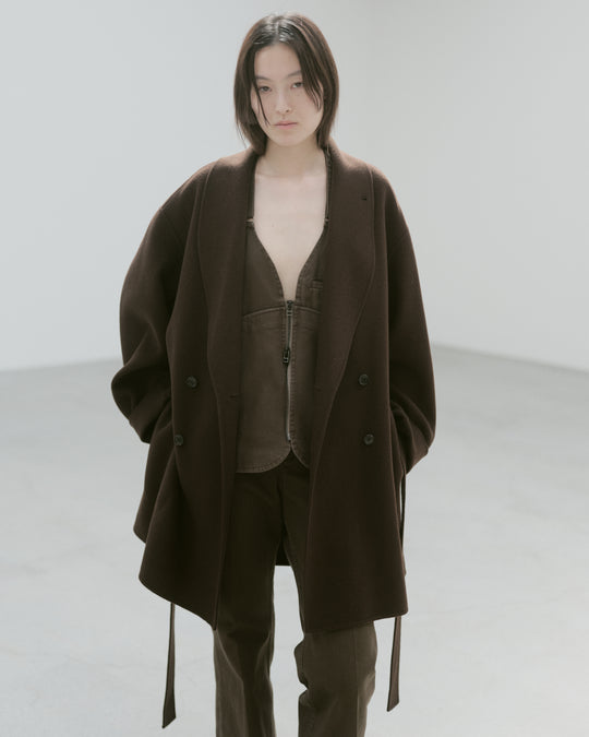 【2025FW preorder】wool rever half coat