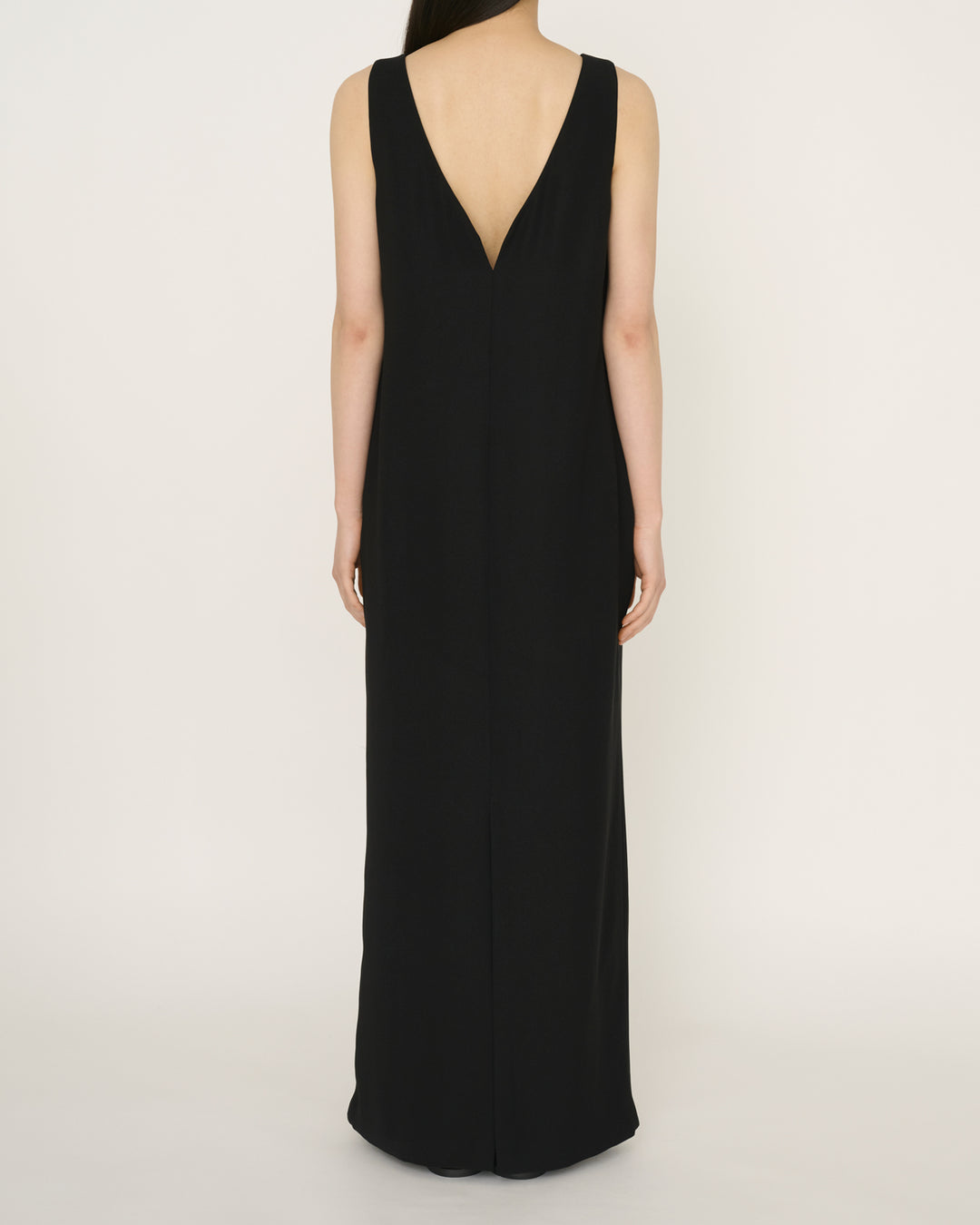 ENOF long knit dress イナフ ひらべったい ワンピース ブラック
