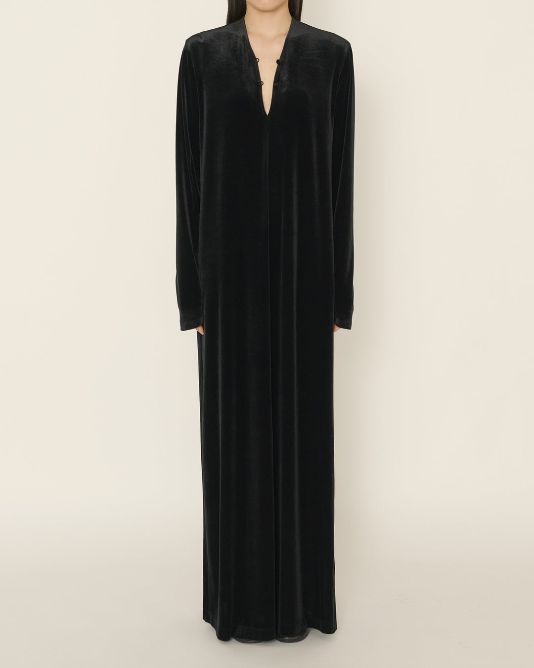 velour jersey long dress – ENOF