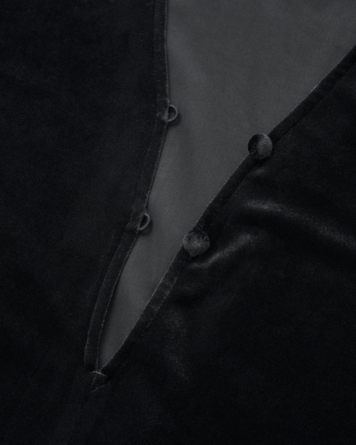 ENOF】velour jersey long dress - Black