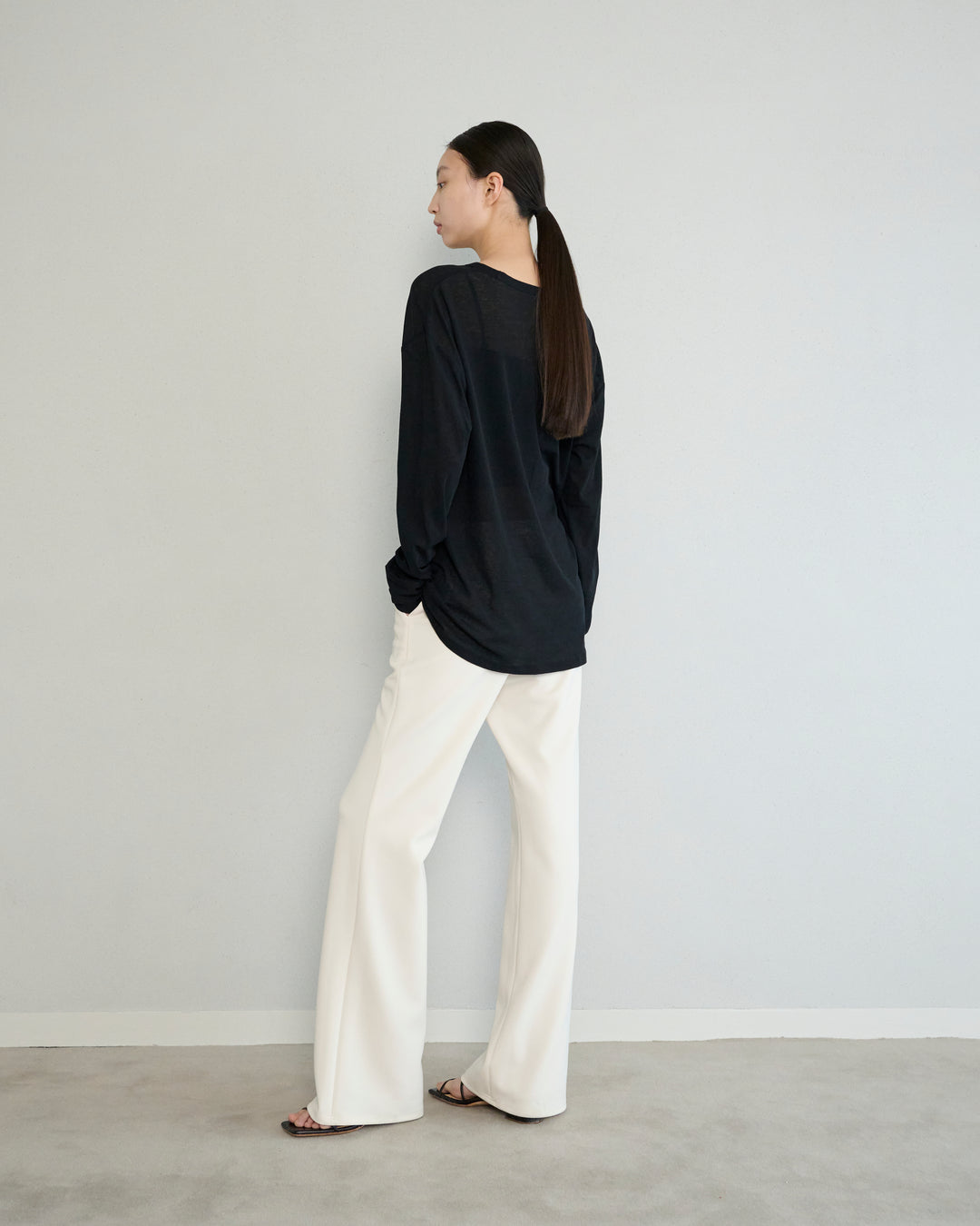 flare jersey pants