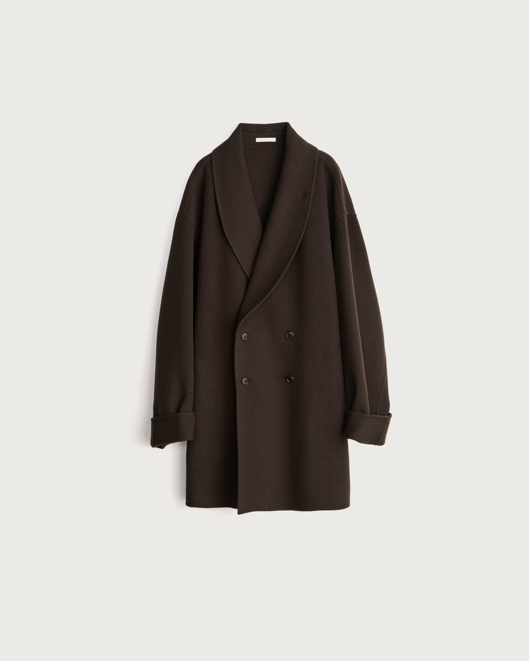 ENOF wool rever half coat ブラック 02 wool rever half coat – ENOF