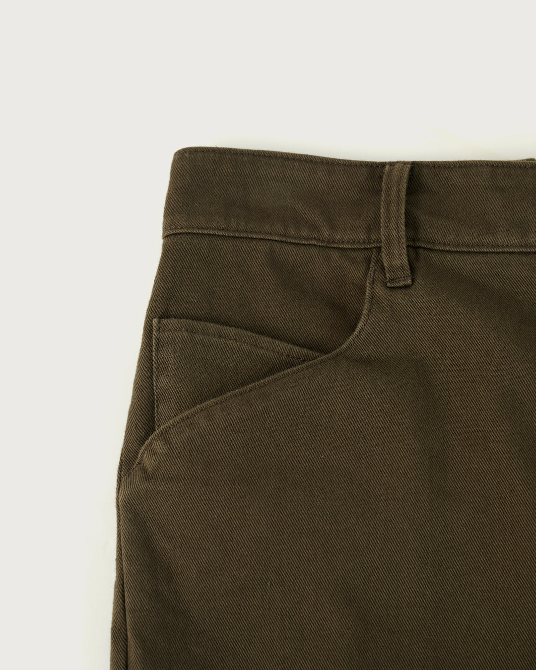 cotton flared work pants