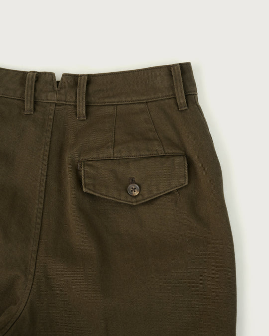 cotton flared work pants