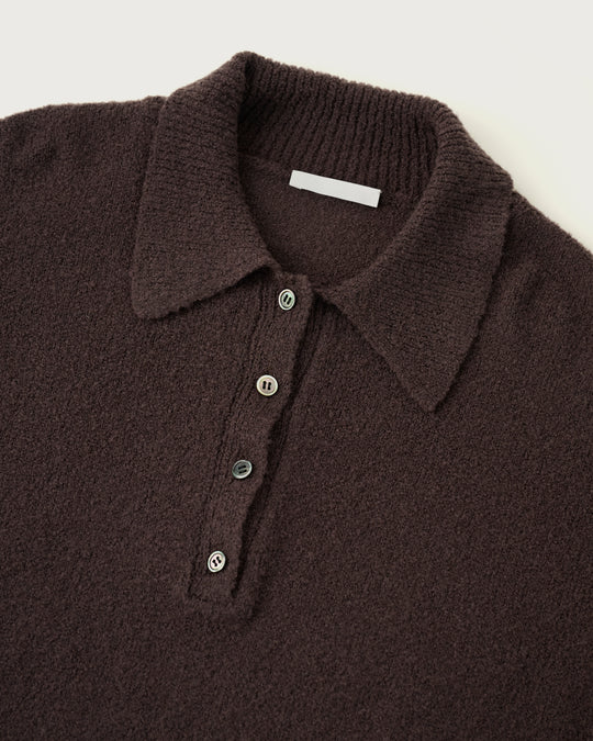 【2025FW preorder】poodle knit polo sweater