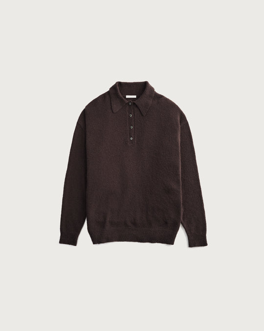 【2025FW preorder】poodle knit polo sweater