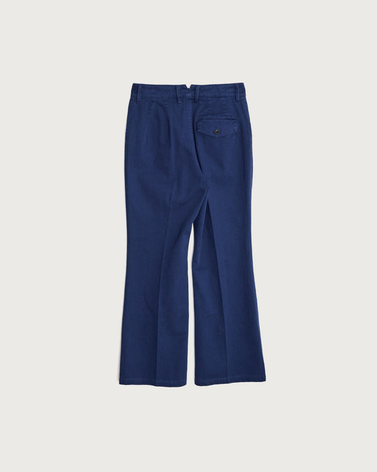 cotton flared work pants