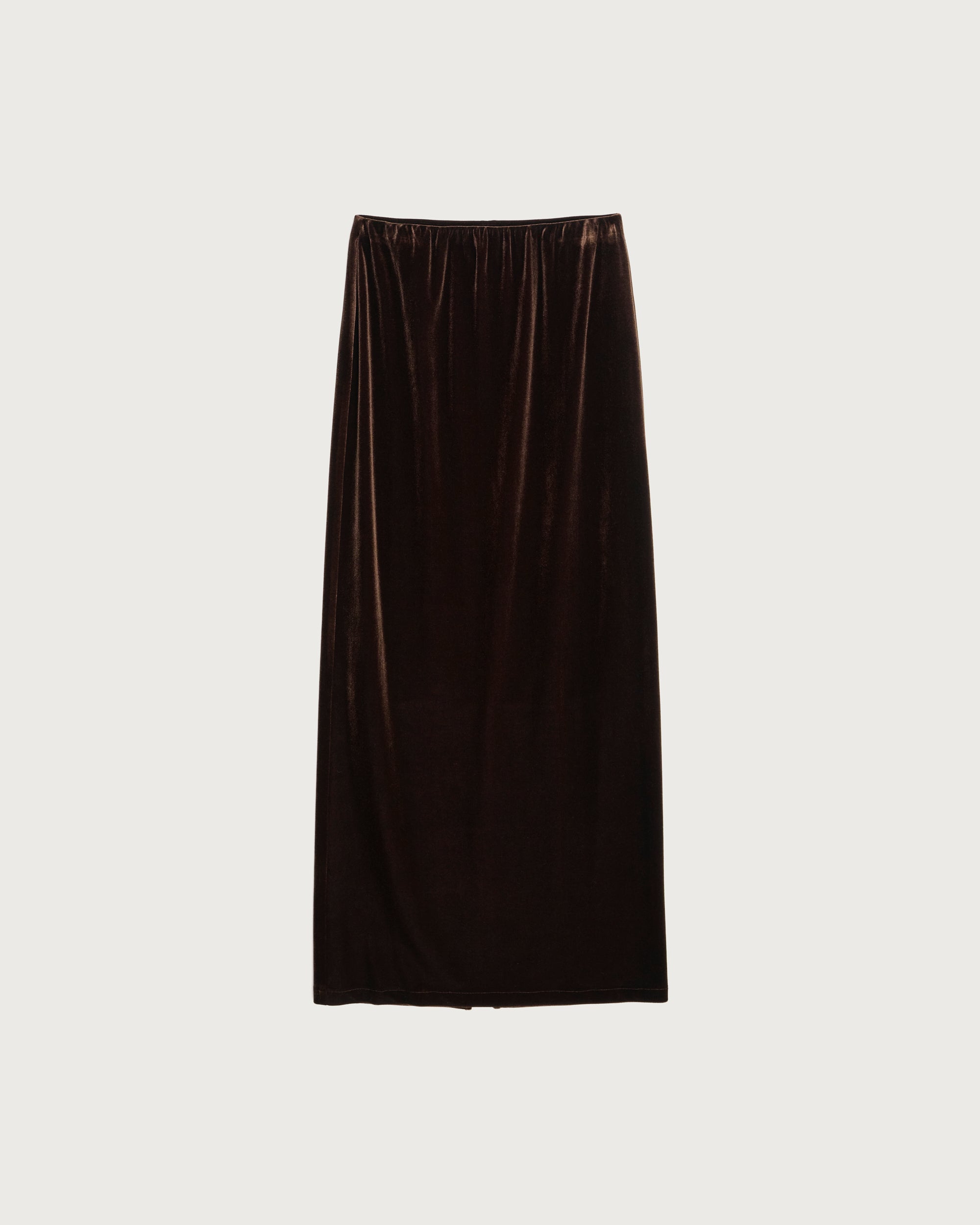 enof velvet long skirt ホワイト M ENOF（イナフ）の「velvet long