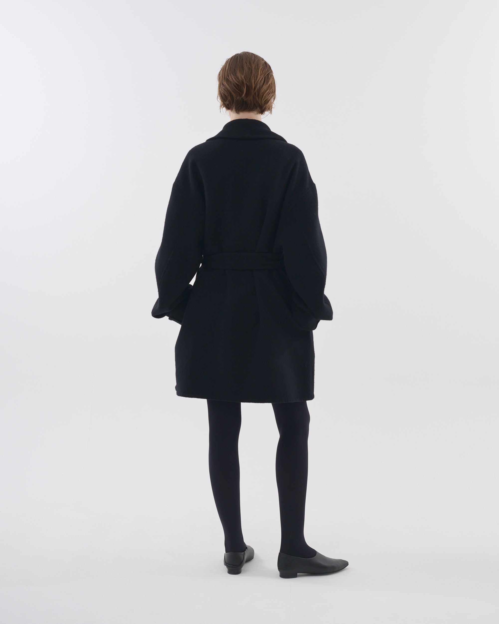 wool rever half coat – ENOF