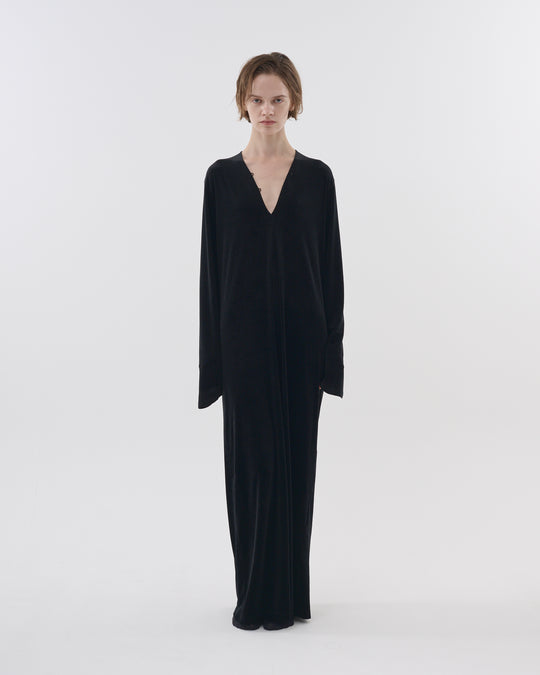 【2025FW preorder】velour jersey long dress