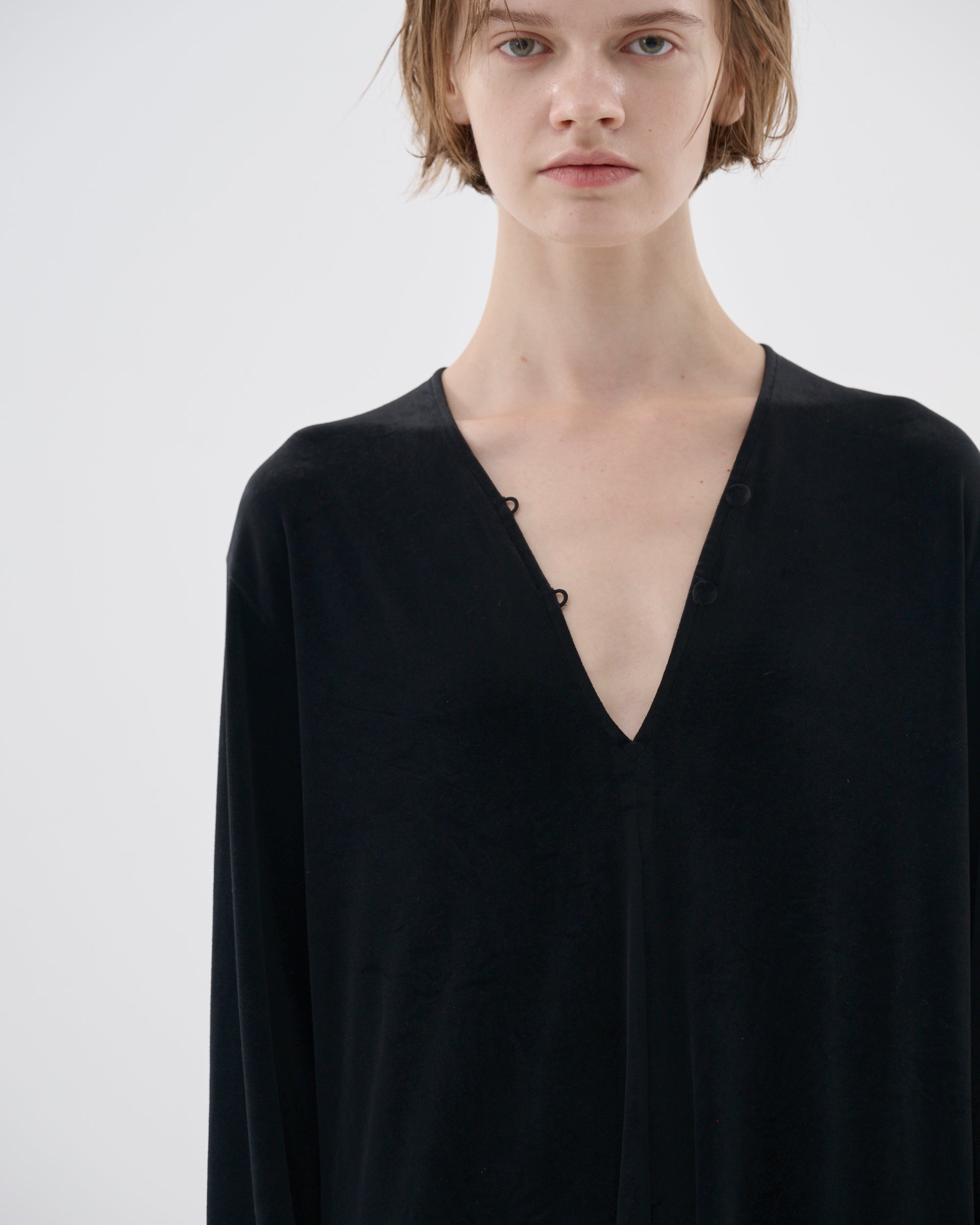 2025FW preorder] velor jersey long dress – ENOF
