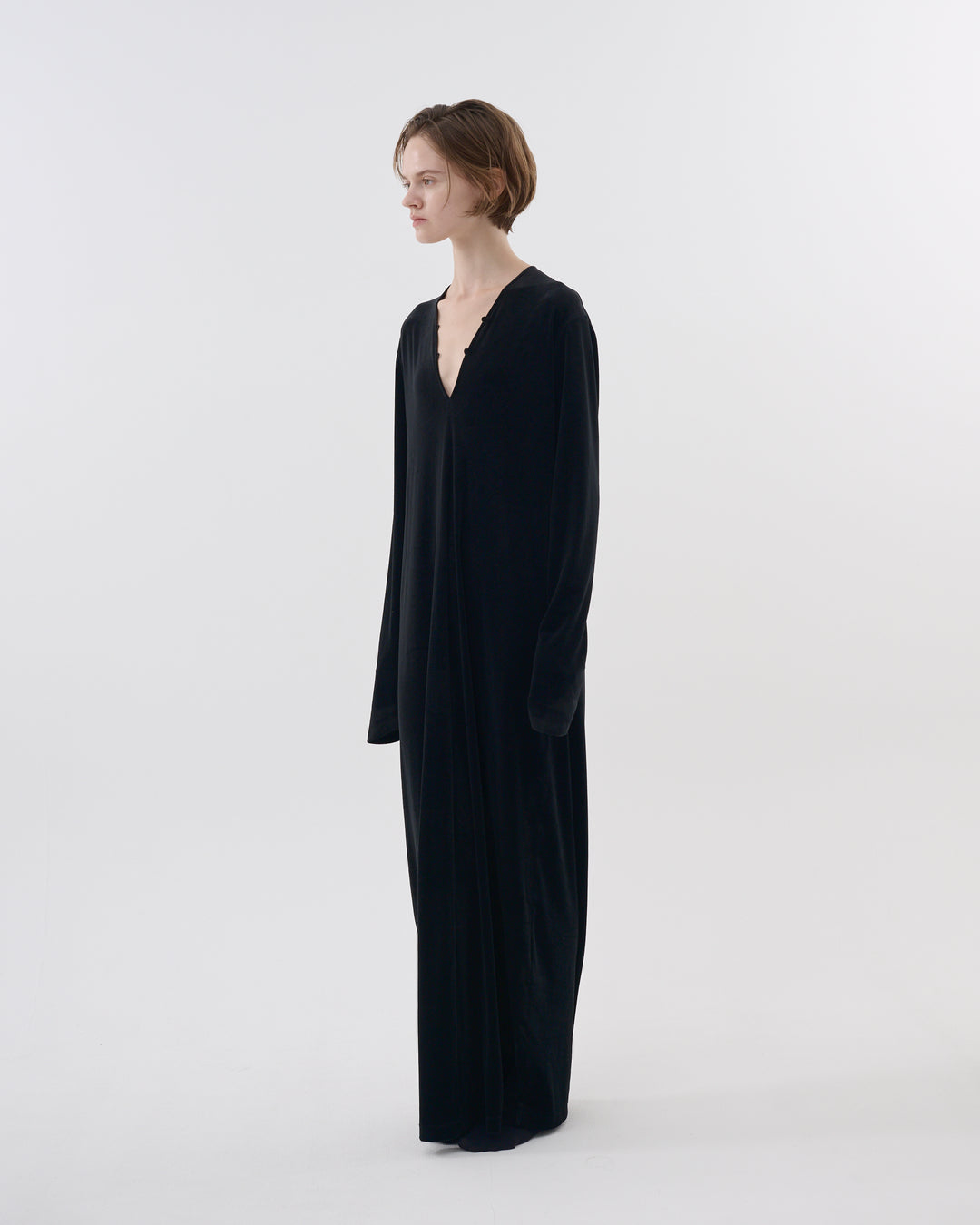 【2025FW preorder】velour jersey long dress