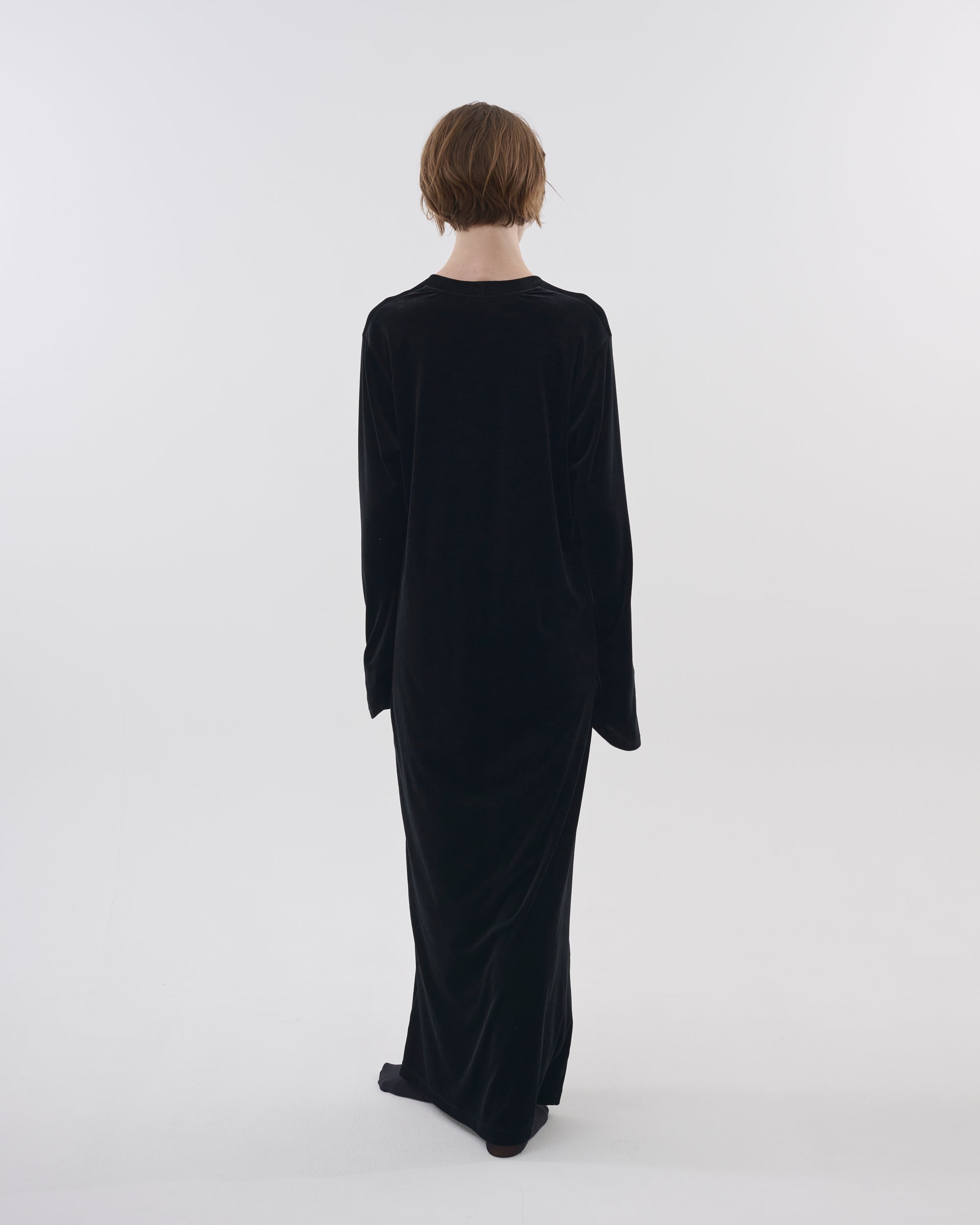velour jersey long dress – ENOF