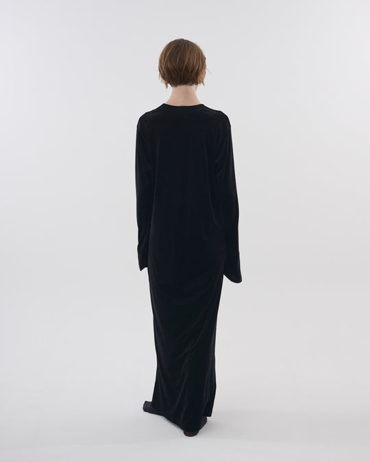 【2025FW preorder】velour jersey long dress
