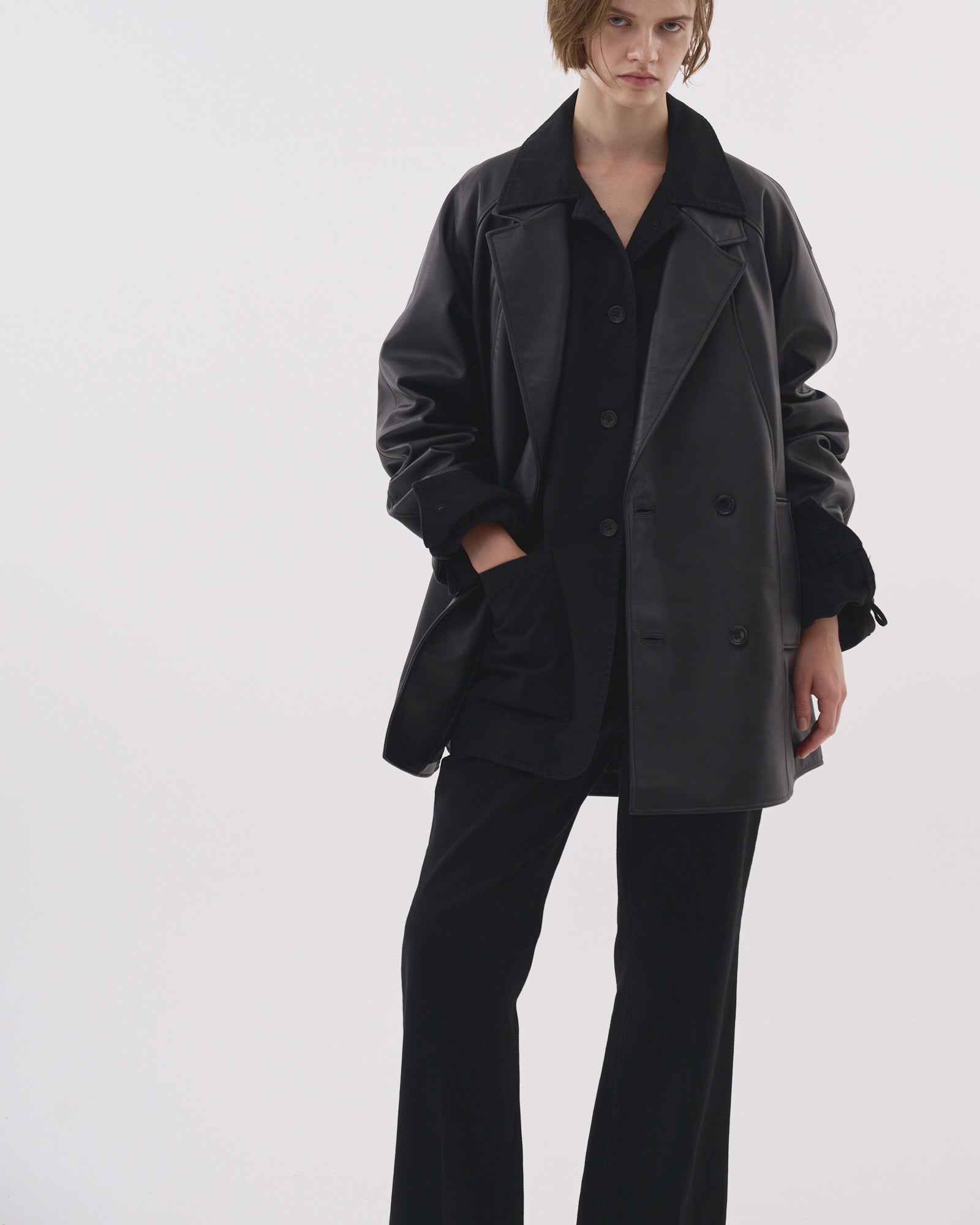 【新品未使用】ENOF leather jacket サイズ01 leather jacket – ENOF