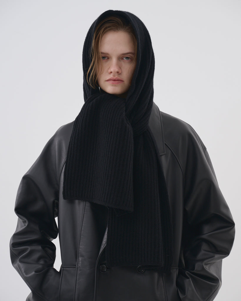 ENOF イナフ ビッグシルエット ハイネックニット 黒 ブラック 毛100% big bag PLENTY｜ENOF(イナフ)公式通販