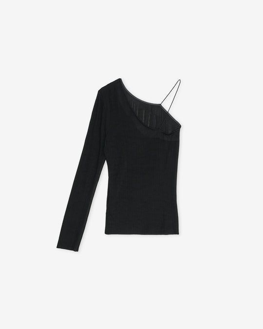 glossy rib top
