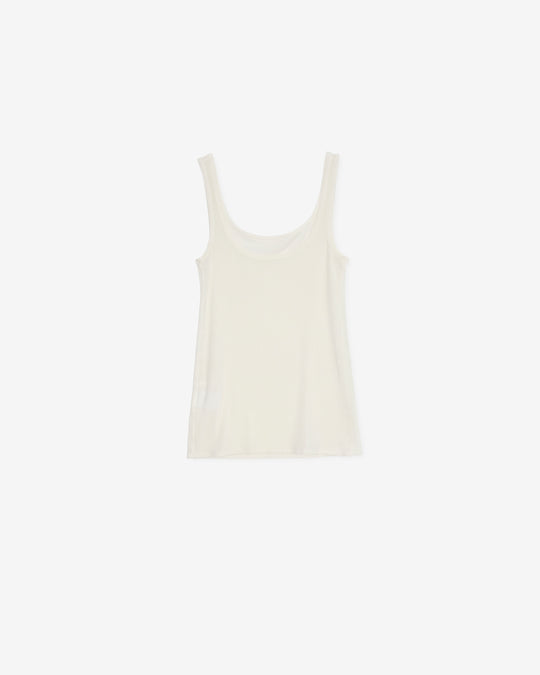 glossy rib tank top
