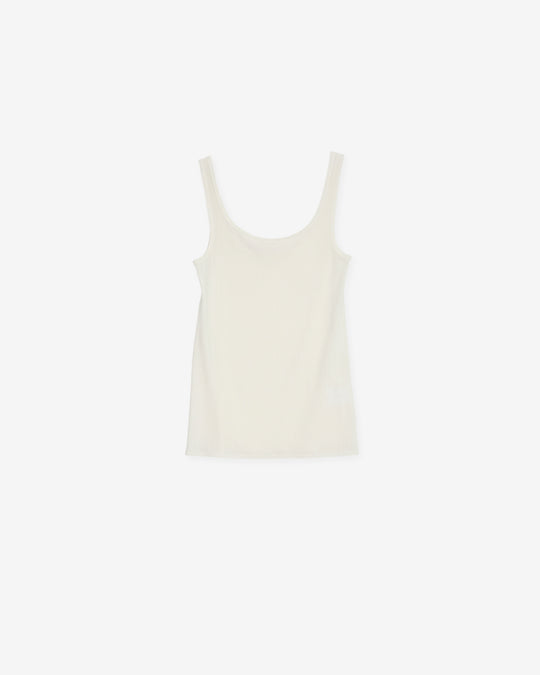 glossy rib tank top