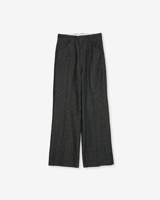 denim wide work pants