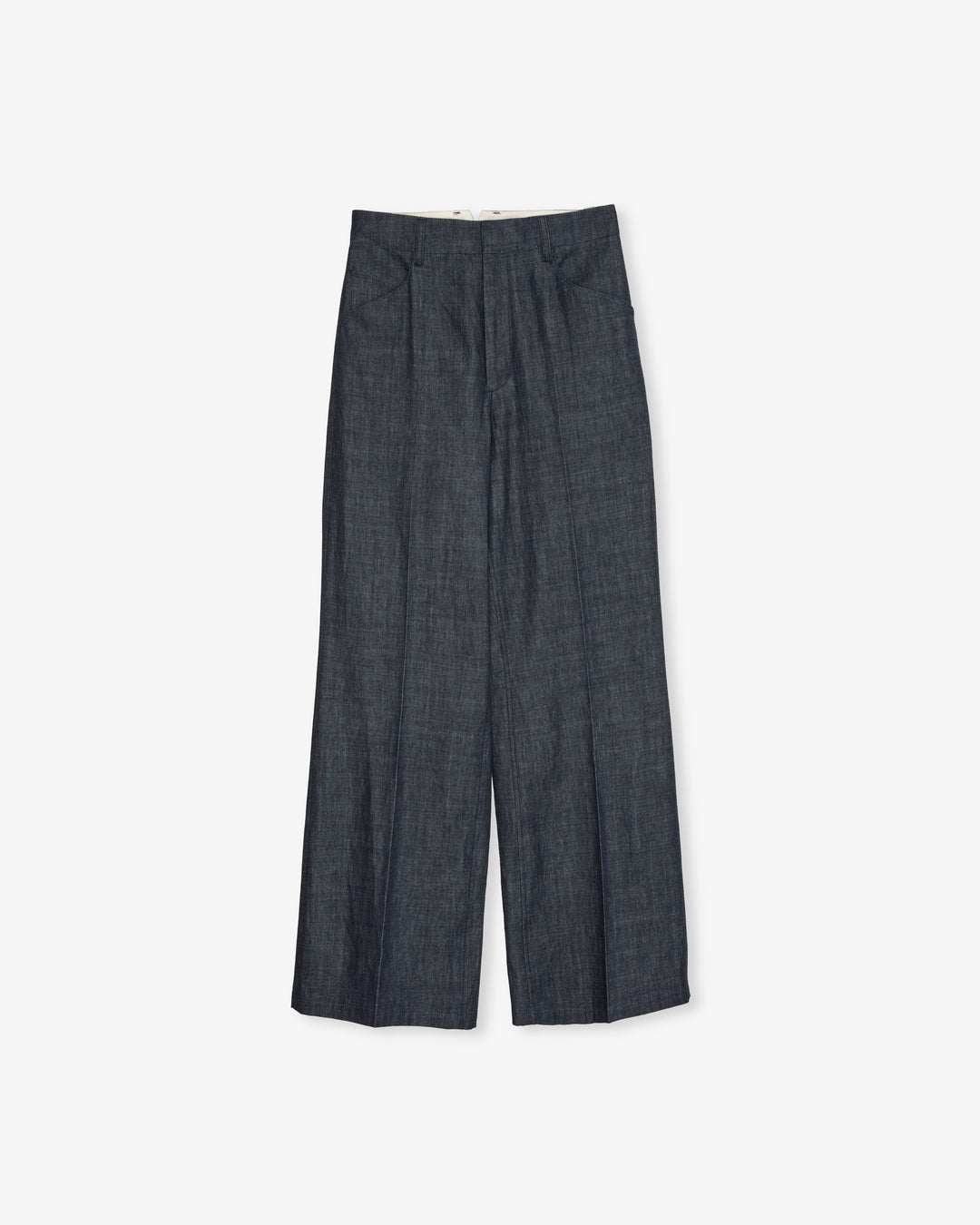 denim wide work pants