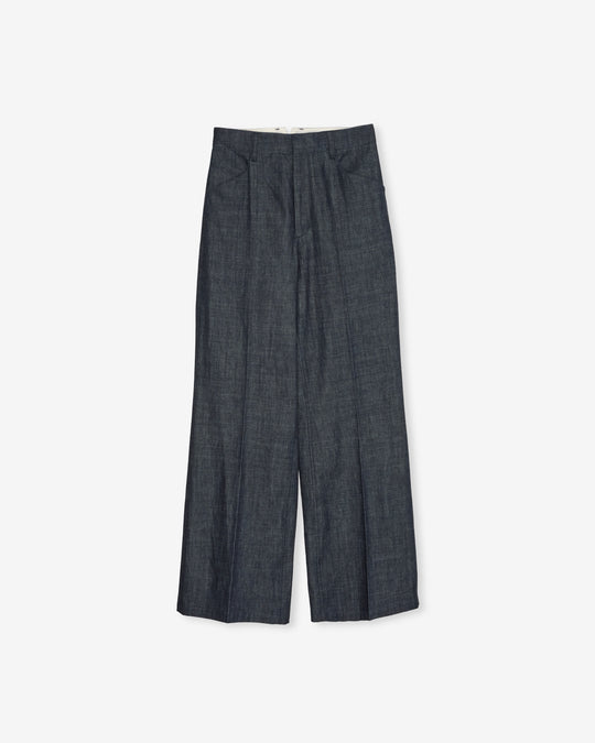 denim wide work pants