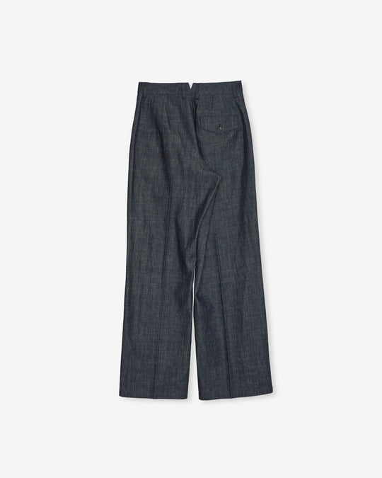 denim wide work pants