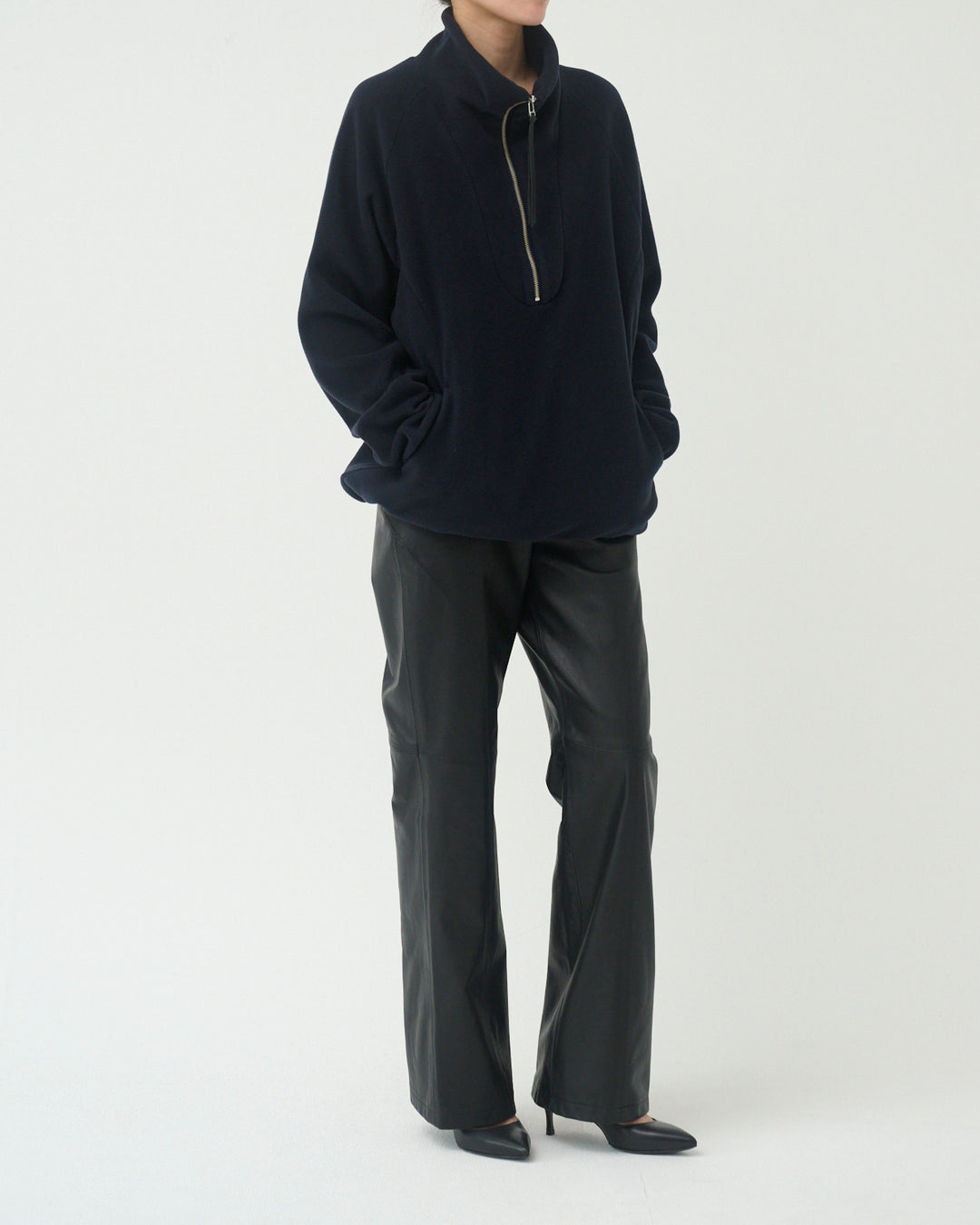 fleece half-zip jacket 