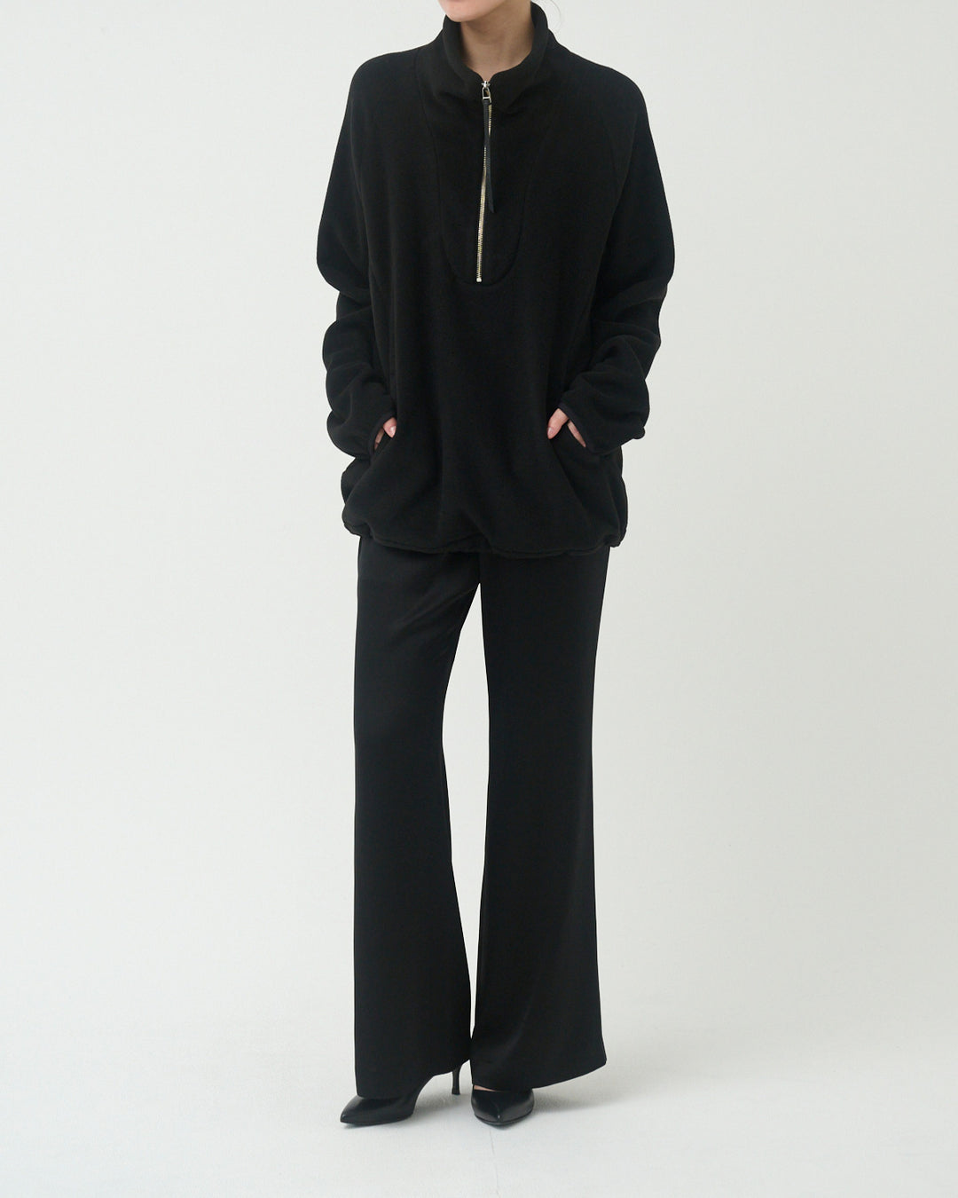 fleece half-zip jacket 
