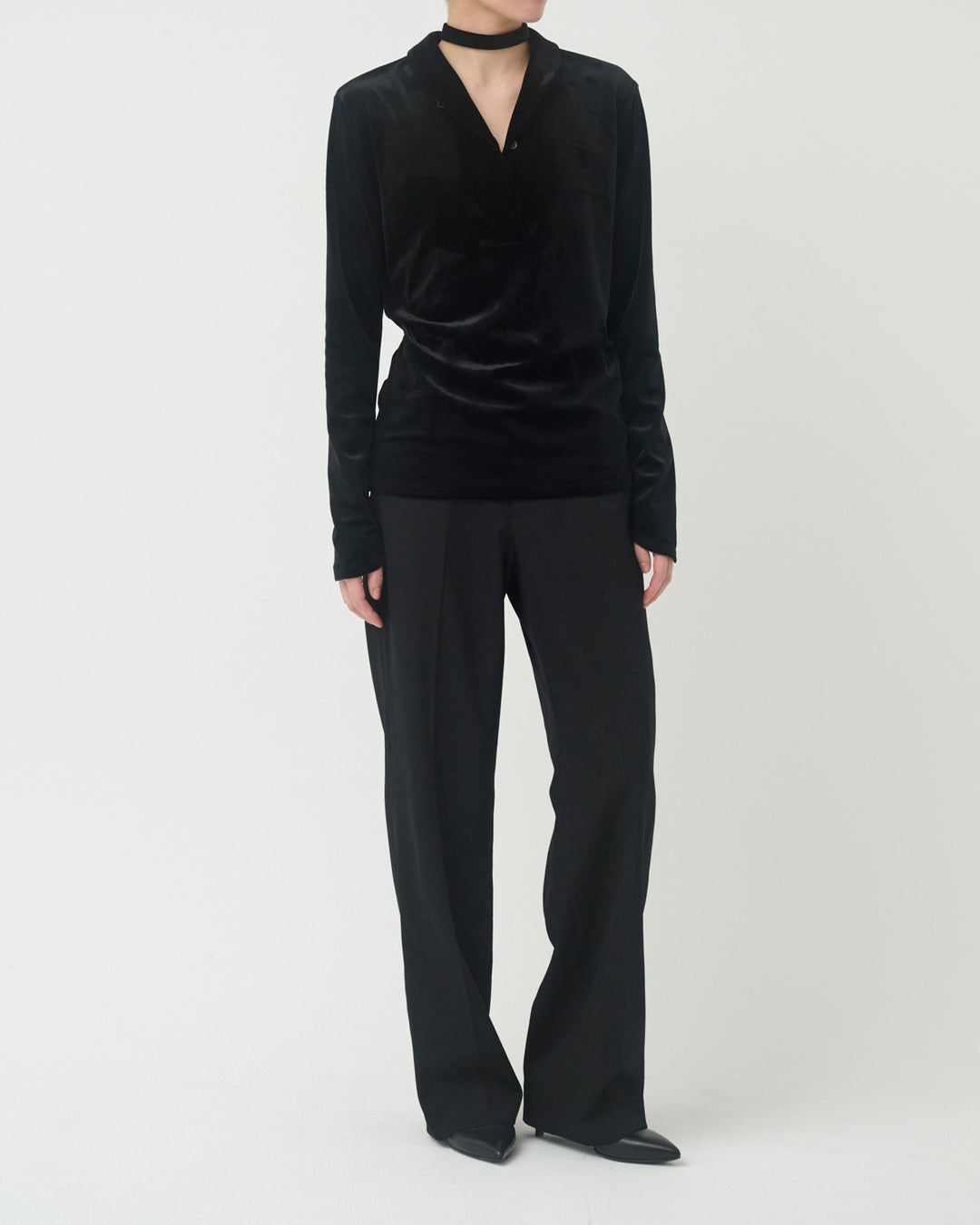 【9月30日 19:00-】velour ribbon top