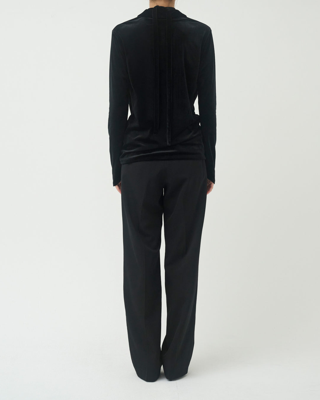 【9月30日 19:00-】velour ribbon top