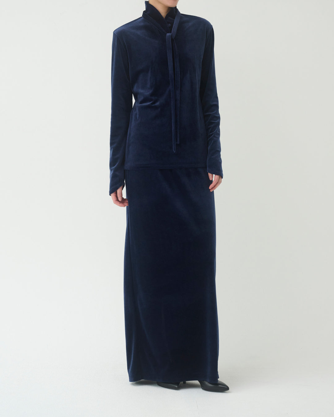 【9月30日 19:00-】velour long skirt
