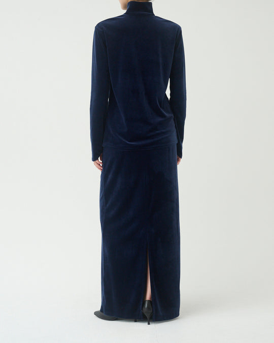 【9月30日 19:00-】velour long skirt