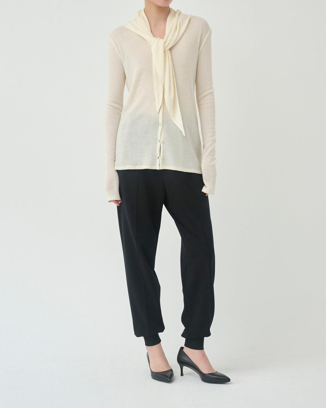 rib jersey pants