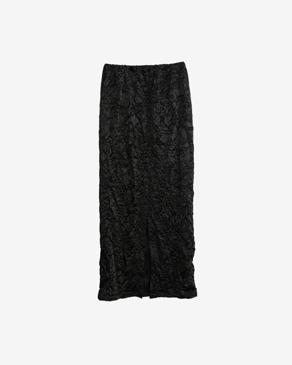 wrinkled ace long skirt