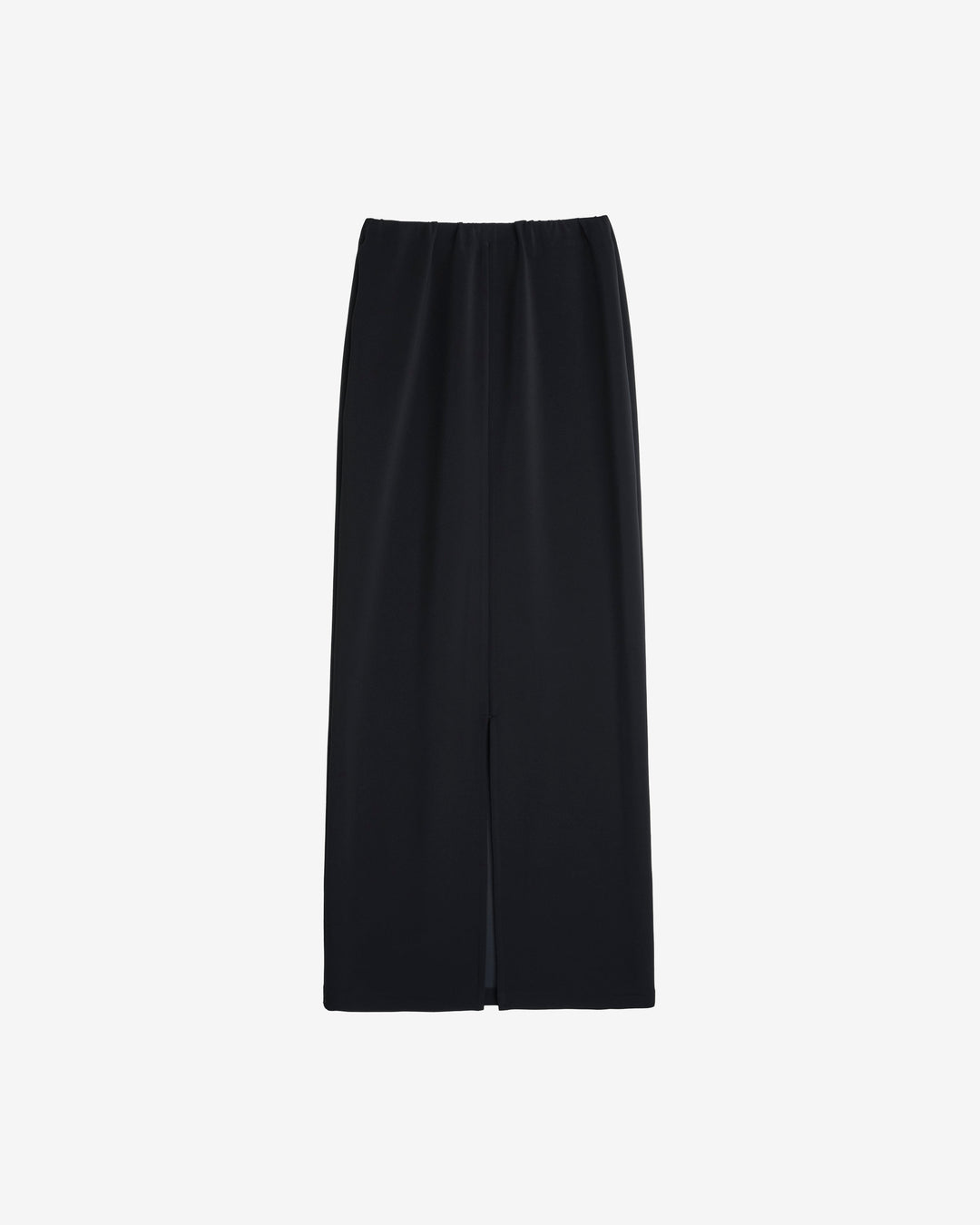 jersey long skirt black