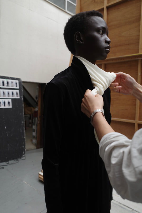 【9月30日 19:00-】velour ribbon top